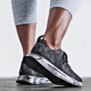 NOBULL Diamond Mesh Shoes Black Camo Womens 7.5 Workout Sneakers GUC